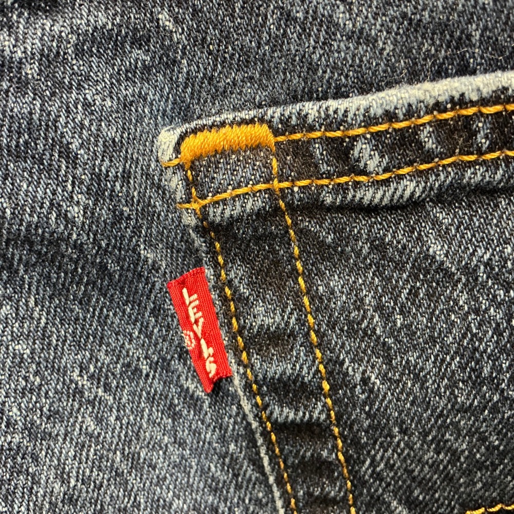 Levi's Premium Wedgie Straight Jeans Women's 20W Dark Wash Denim - Picture 6 of 9